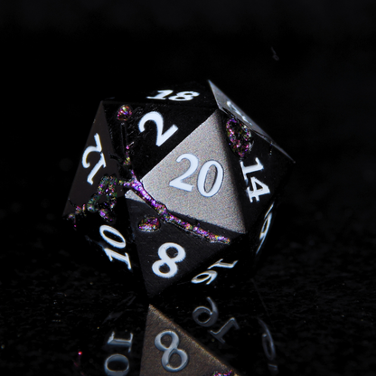 Metal Black and Purple Cherry Blossom