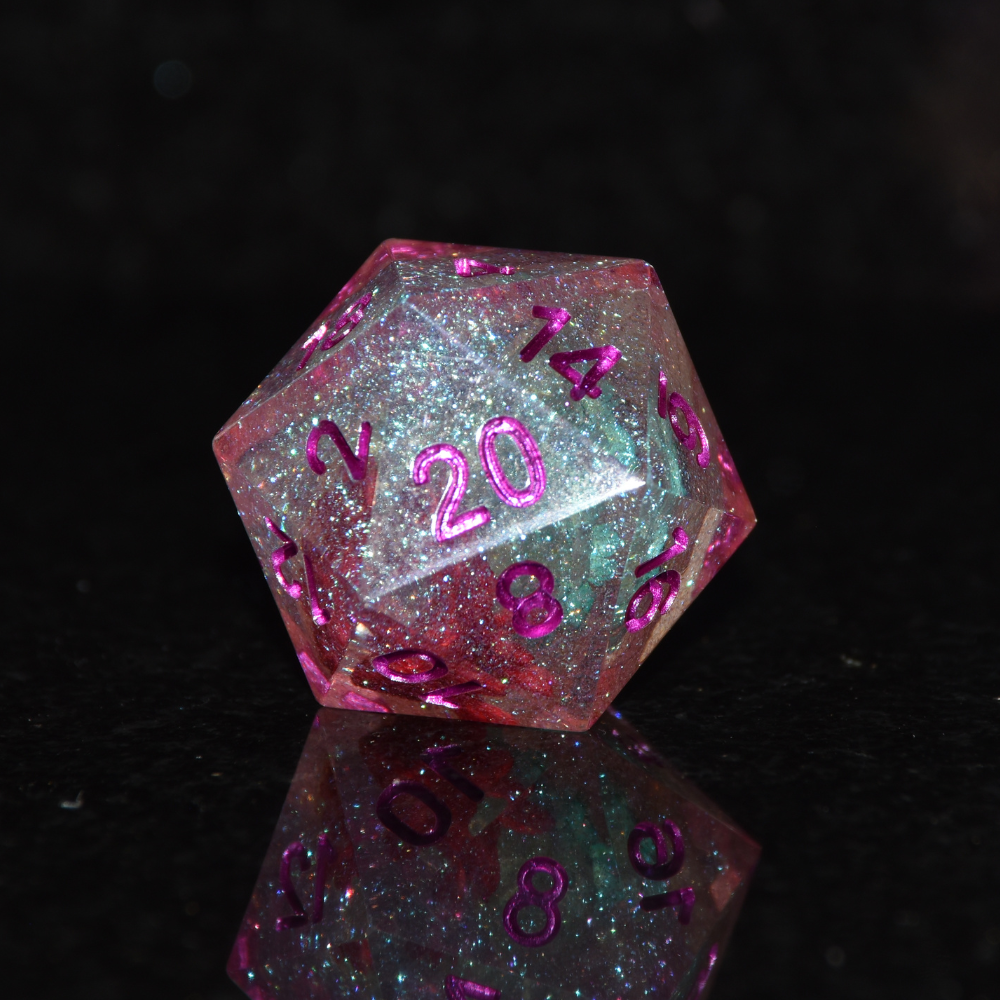 Sharp Edge Resin Floral Amethyst Wonderland