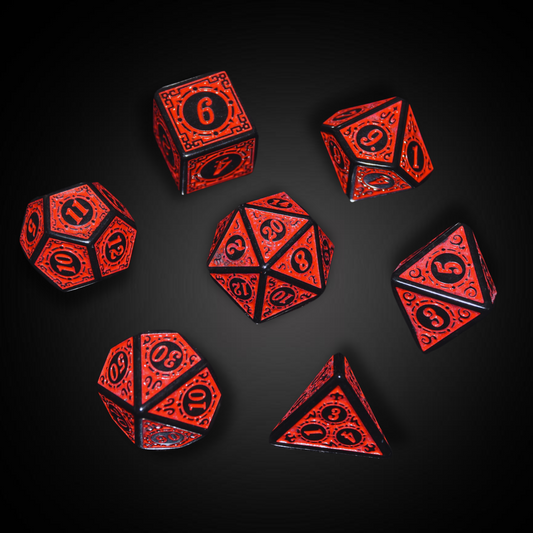Runesteel Ember - Acrylic Dice