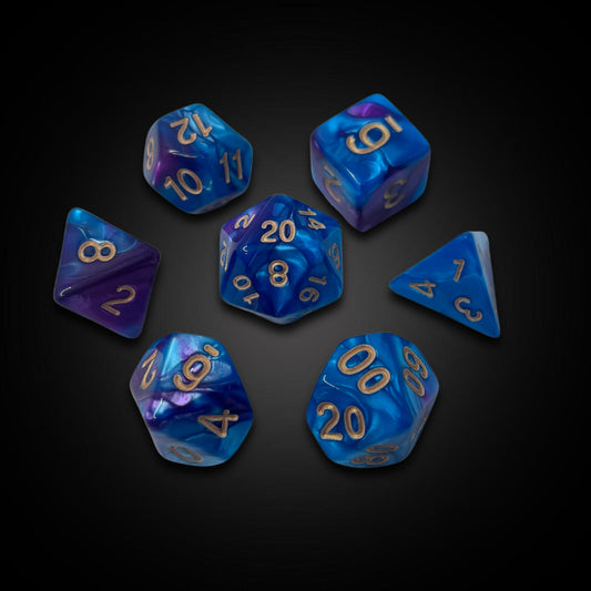 Celestial Tides - Acrylic Dice