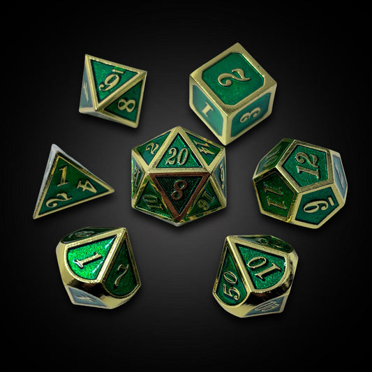 Royal Emerald - Metal Dice