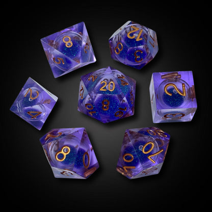 Purple Blizzard Flurry - Liquid Core Dice