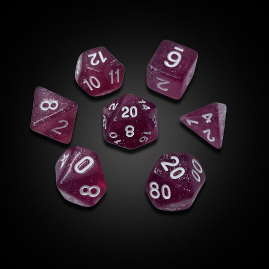 Lunar Plum - Acrylic Dice