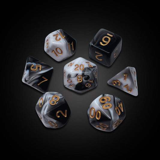 Shadowed Night - Acrylic Dice