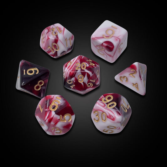 Crimson Monolith - Acrylic Dice