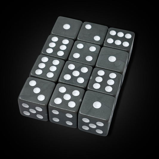 Slate Grey - Acrylic D6 Set