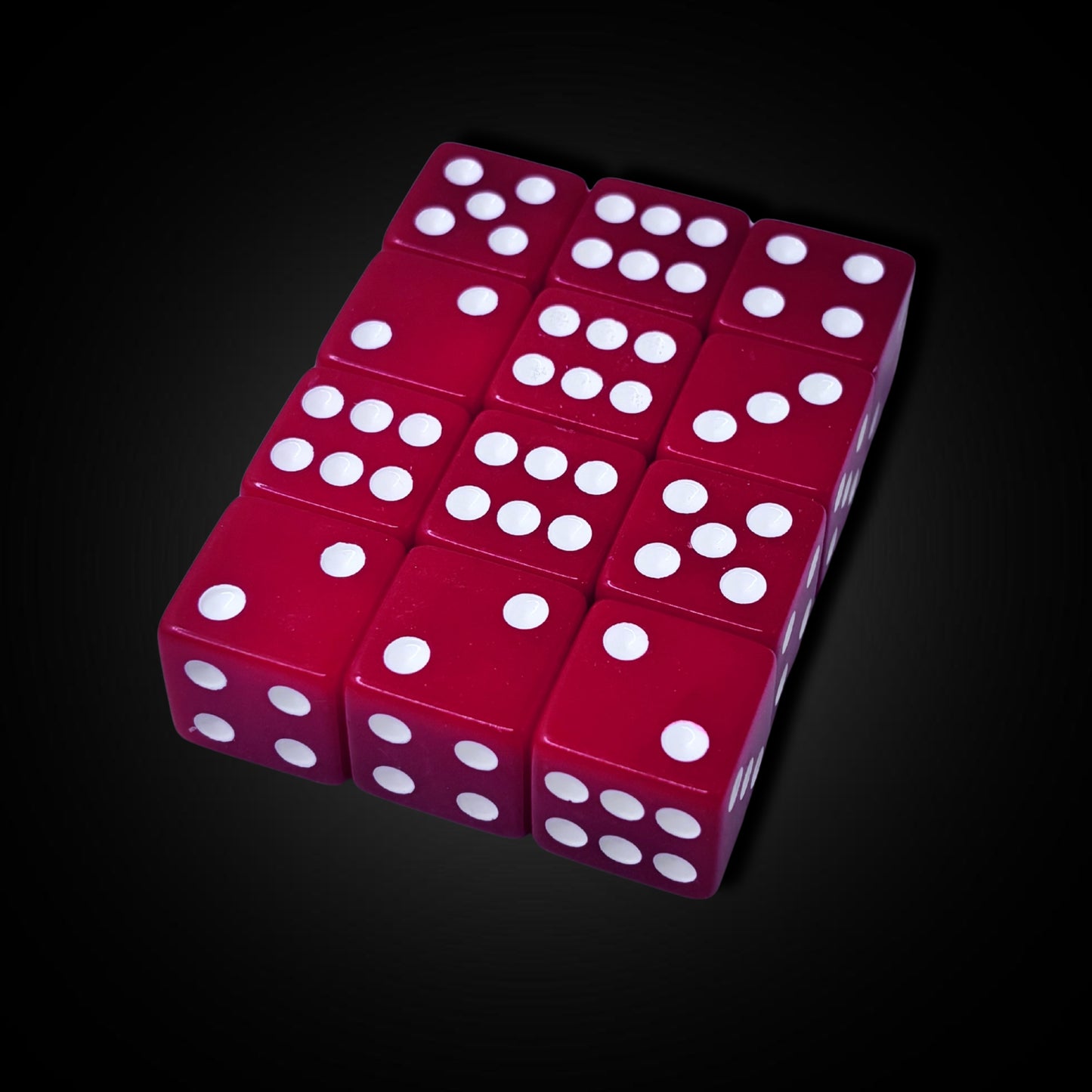 Crimson Red - Acrylic D6 Set