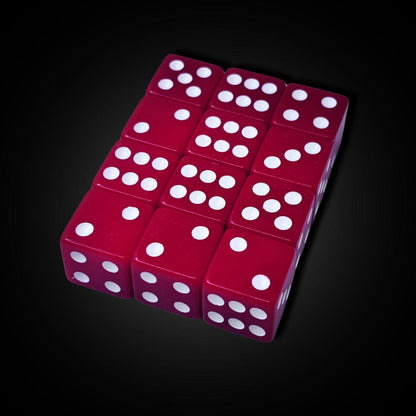 Crimson Red - Acrylic D6 Set