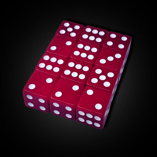 Crimson Red - Acrylic D6 Set