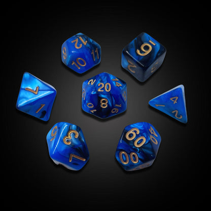 Gilded Void - Acrylic Dice