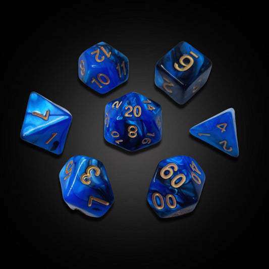 Gilded Void - Acrylic Dice